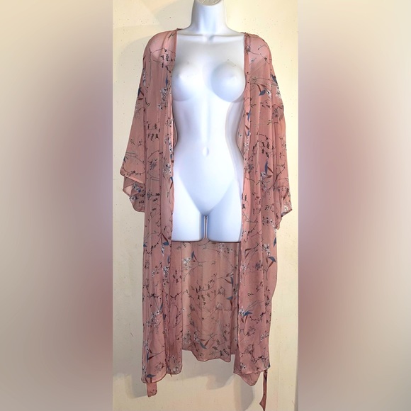 Floral Print Kimono - Picture 1 of 4